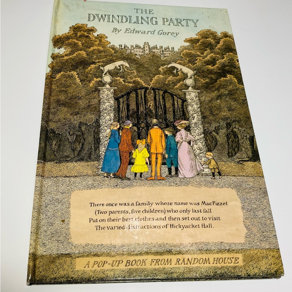 The Fine Artist illustrator Edward Gorey creates “ The Dwindling Party”preloved